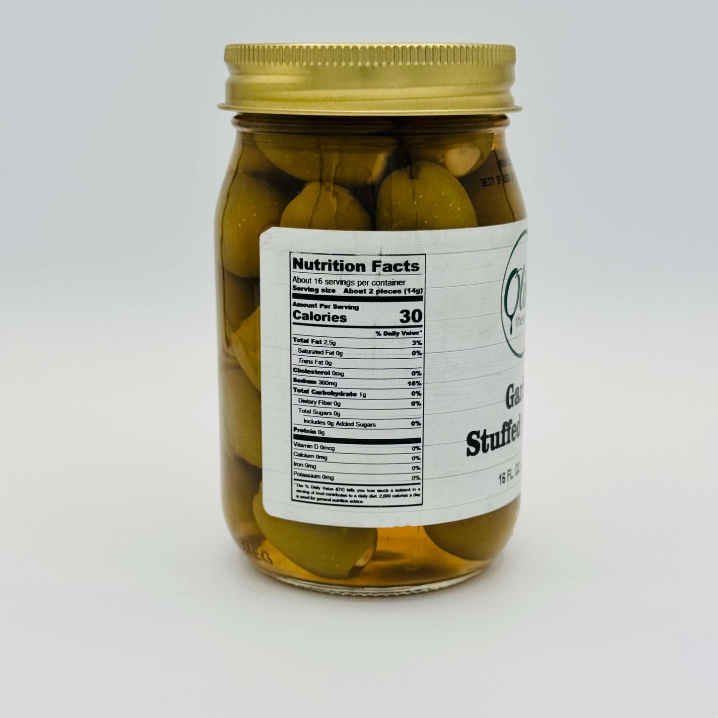 Stuffed Olives: Garlic (16 FL OZ / 473 mL) by Olive These Foods – small - batch /olives