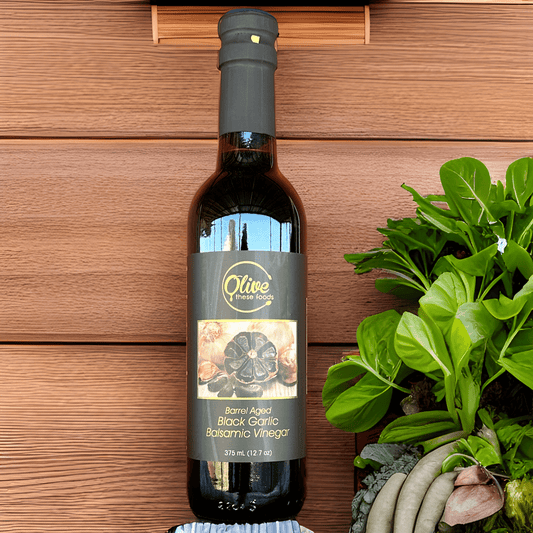 Dark Balsamic Vinegar - Black Garlic by Olive These Foods – small - batch Vinegar
