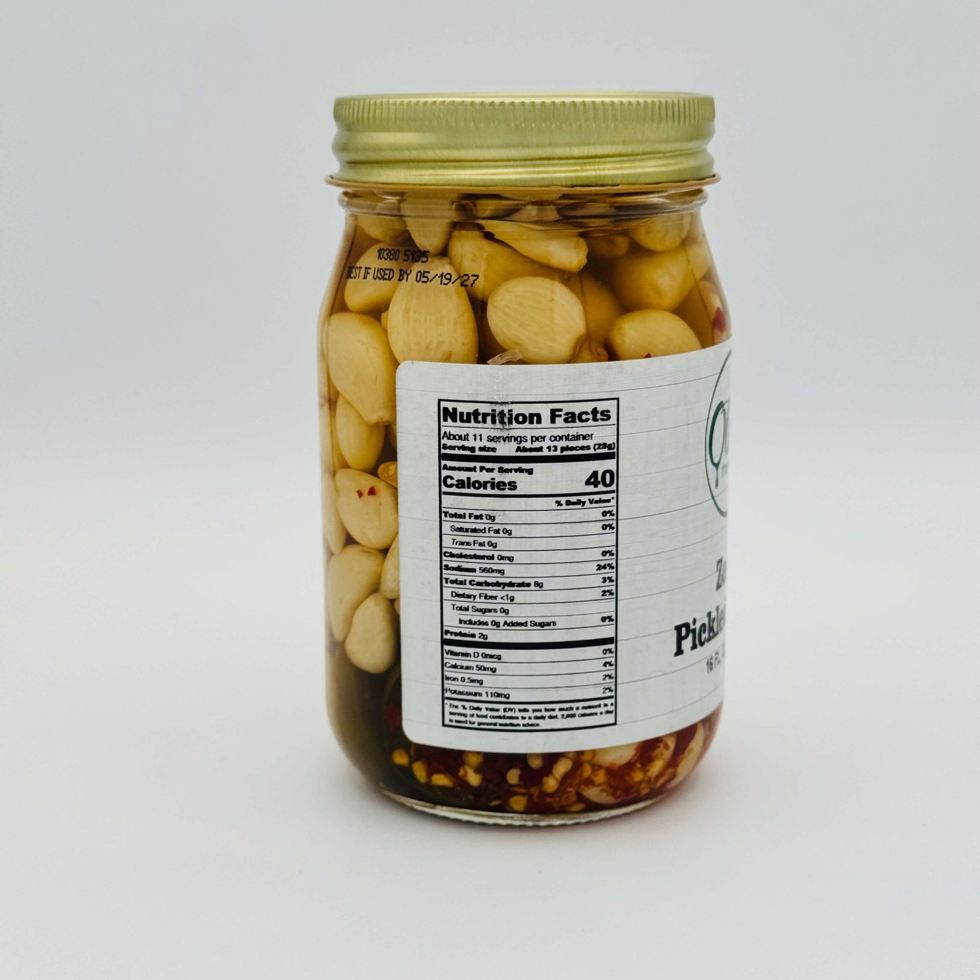 Pickled Veg – Zesty Pickled Garlic (16 oz / 473 g) by Olive These Foods – small - batch Pickled Vegetables