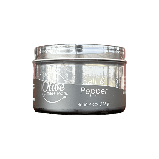 Salt & Pepper (4 oz / 113 g) by Olive These Foods – small - batch Salt & Pepper Mix