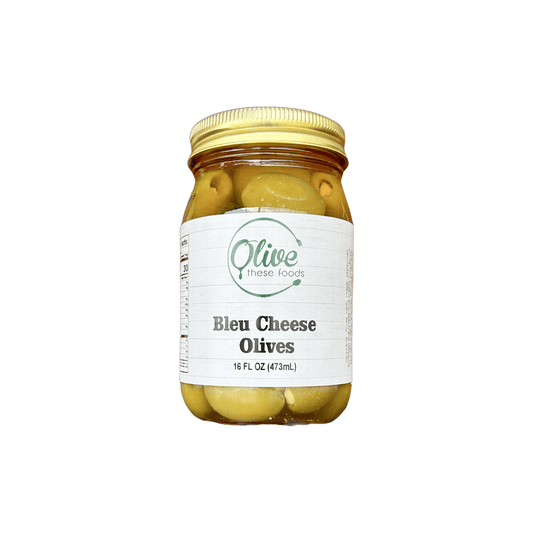 Stuffed Olives: Bleu Cheese (16 FL OZ /473 mL) by Olive These Foods – small - batch Olives