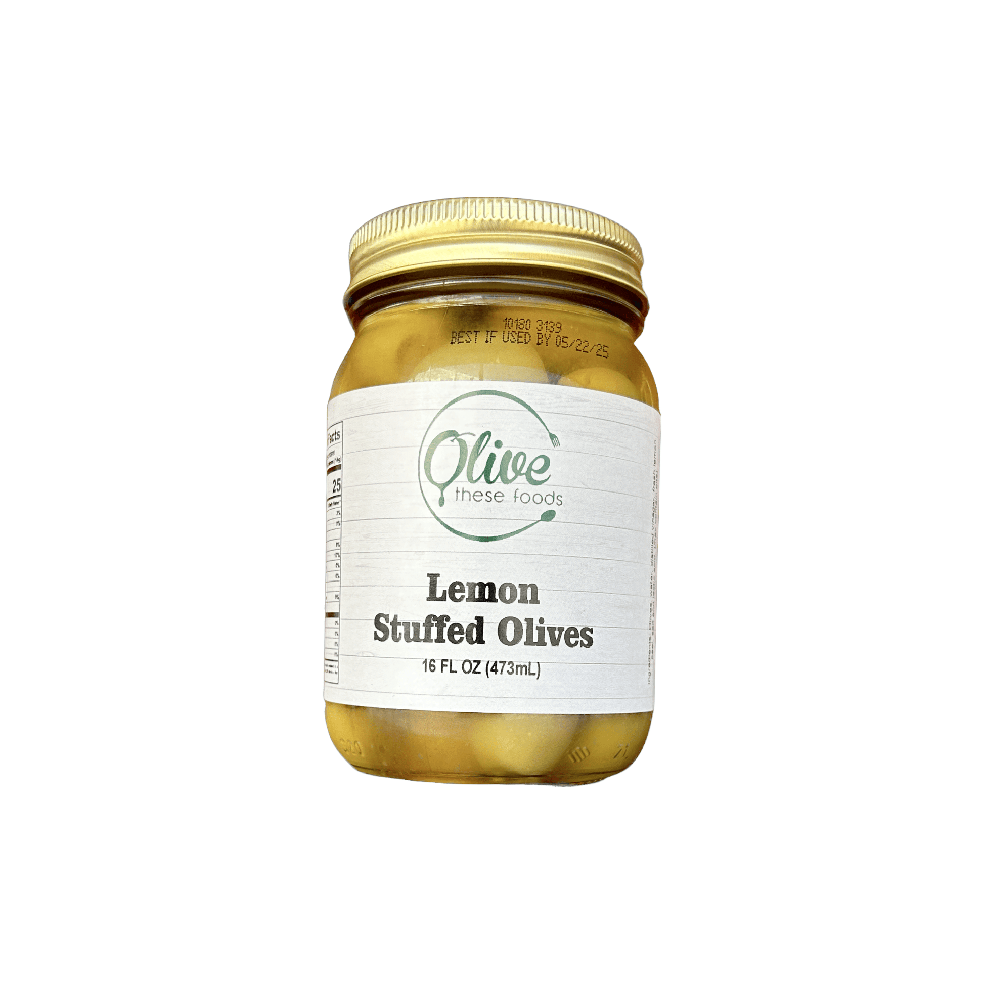 Stuffed Olives: Lemon (16 FL OZ / 473 mL) by Olive These Foods – small - batch Olives