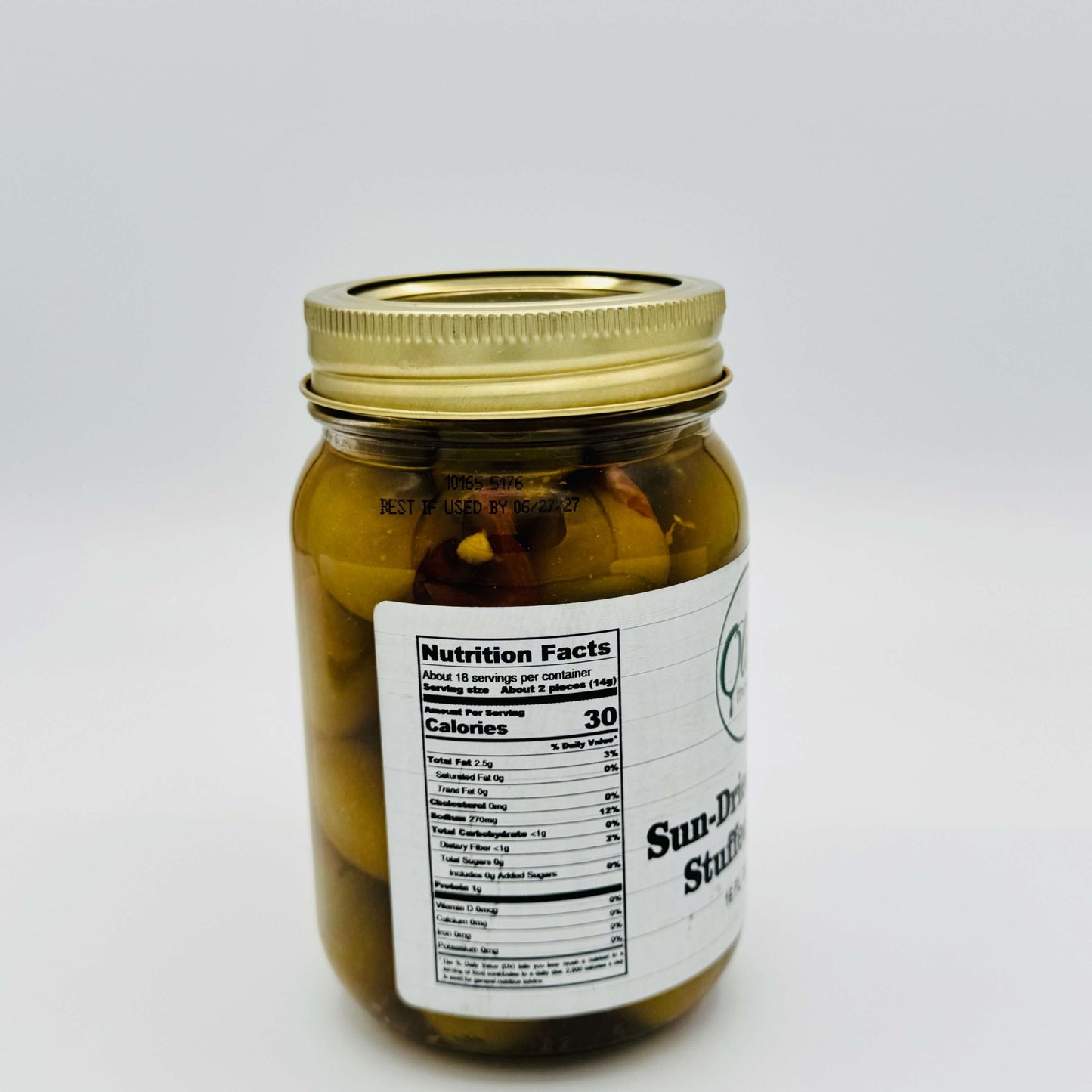 Stuffed Olives – Sun - Dried Tomato (16 FL OZ /473 mL) by Olive These Foods – small - batch /olives