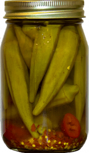 Sweet Spicy Okra (16 oz / 454 g) by Olive These Foods – small - batch Pickled Vegetables